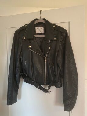 understated leather cropped leather jacket the best